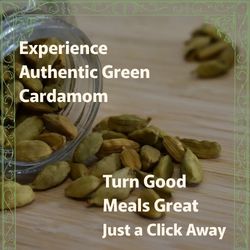 ad for partner site about green cardamom